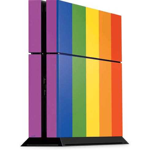 Vertical Rainbow Flag PlayStation PS4 Skins